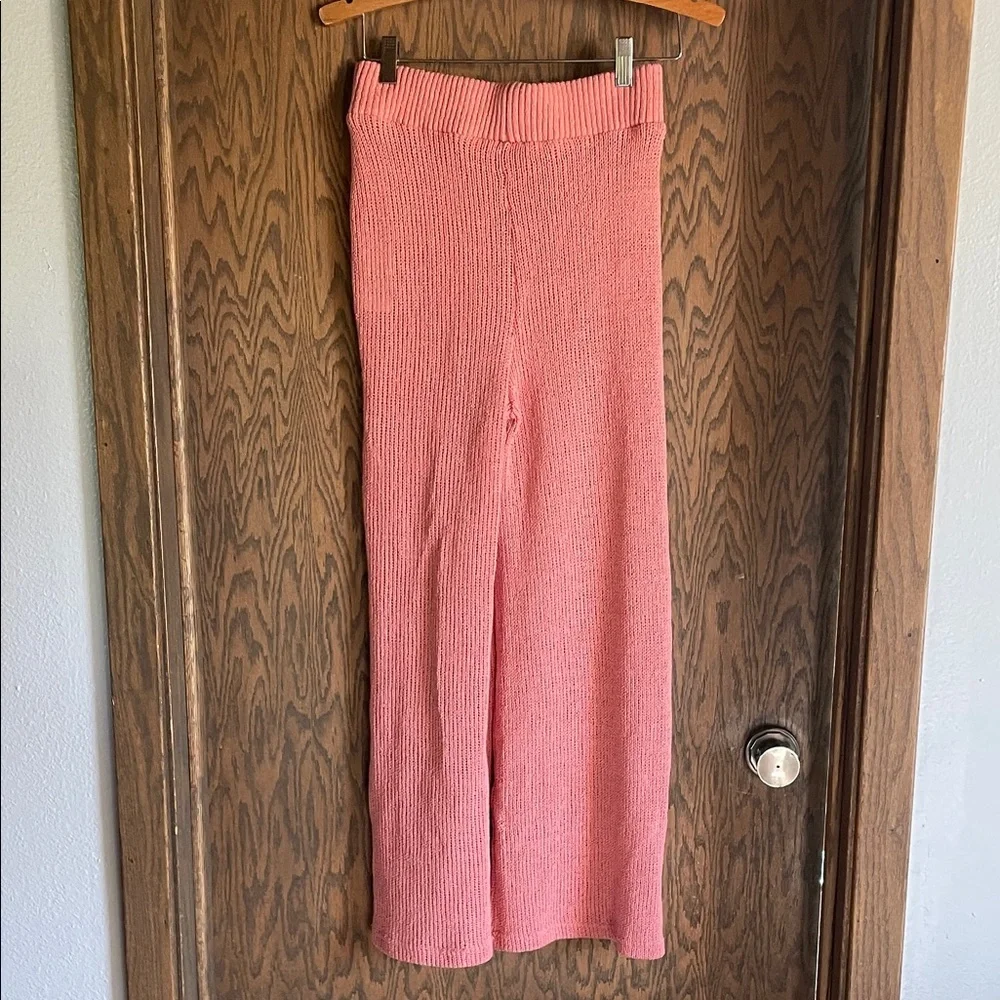 Free People Pink Knit‎ Beach Pants XS